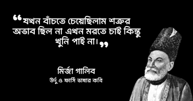 Read more about the article মির্জা গালিবের কবিতা অনুবাদ বাংলা: ১২ টি বিখ্যাত শায়েরি