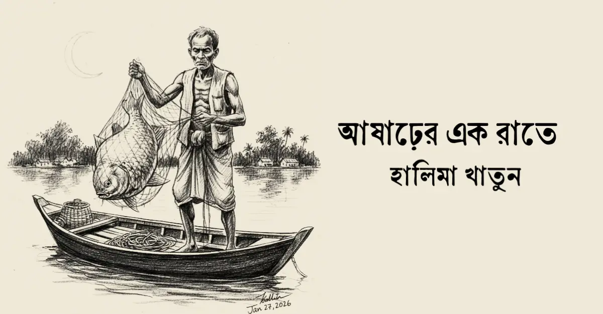 Read more about the article আষাঢ়ের এক রাতে – হালিমা খাতুন